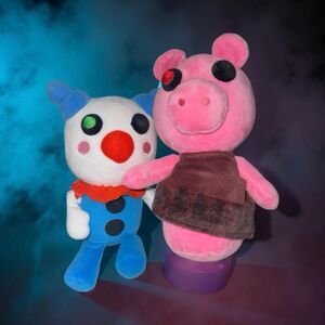 Roblox Piggy Clowny Clown Plush & Piggy Stuffed Animal 8” P23